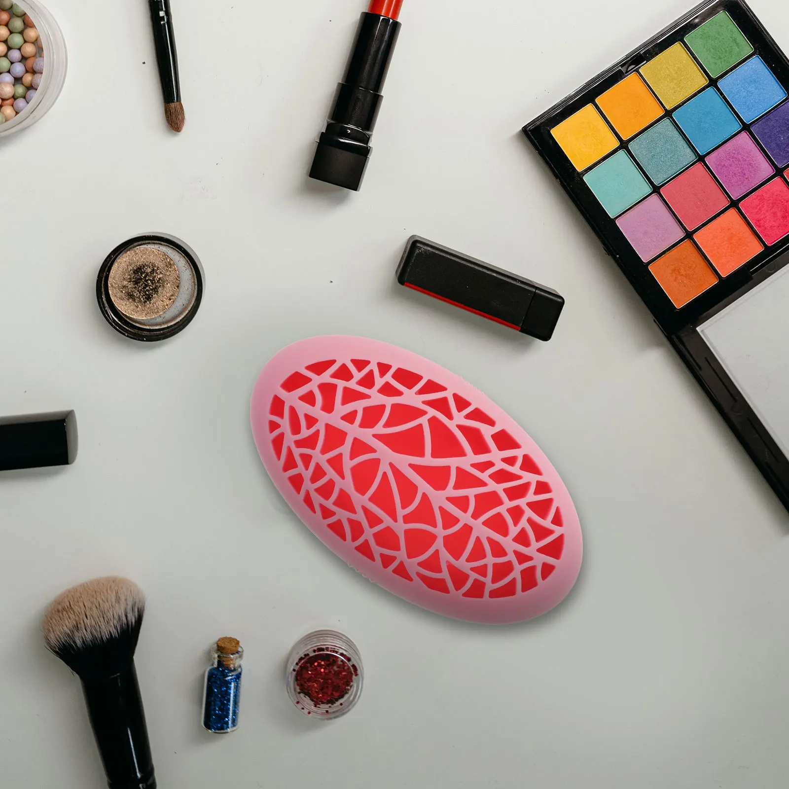 

Silicone Makeup Brush Holder Multipurpose Organizer Rack Eyebrow Pencil Face Brush Storage Stand for Beauty Tools