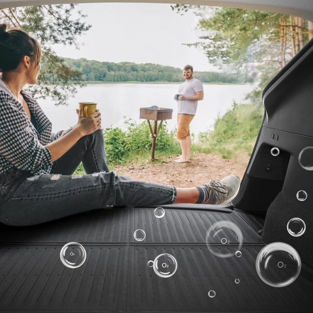 2024 Original-Stil Fußmatten für Tesla Model Y 2017-2024 XPE 3D Bodenbelag Allwetter-Fußmatten Kofferraummatte Passend für Model Y – Detail 5