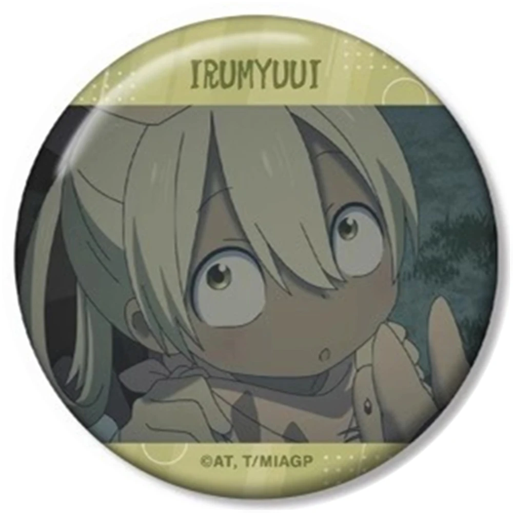 58 مللي متر أنيمي صنع في الهاوية ريكو ناناتشي فابوتا مارورو ناتو تأثيري حلي شارة دبوس SPTE صفيح بروش ﻿   دعامة عيد الميلاد جيلف