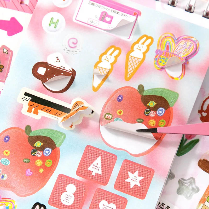 20 ورقة الكرتون ملصق كتاب لطيف الإبداعية كتيب ملصقات DIY بها بنفسك غير المرغوب فيه مجلة زجاجة ماء محمول الهاتف الديكور