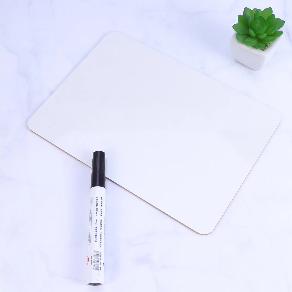 4pcs Desktop Small White 10X7 Inch Write Erase Message For Home Office School Reminder Board Desktop Board