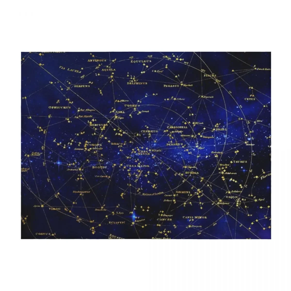 

Star map Throw Blanket Hairy For Baby Luxury Thicken Custom Blankets