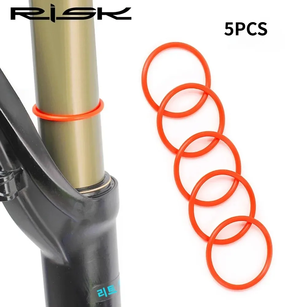 5pcs Bicycle Front Fork Suspension Circle for Outer Diameter 32mm 34mm 35mm 36mm Mountain Bike Road Bike Itinerary O-ring