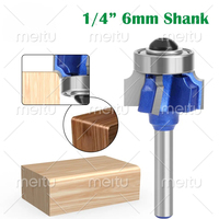 High Quality 6mm 1/4 Shank 4 Flute Router Bit Set Woodworking Milling Cutter R1 R2 R3 Trimming Knife Edge for Precision Cutting