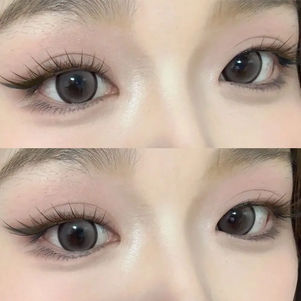 60 pçs c onda sem cola clusters cílios auto-adesivo mangá raposa cílios postiços macio marrom 3d olho de gato cílios individuais para mulher