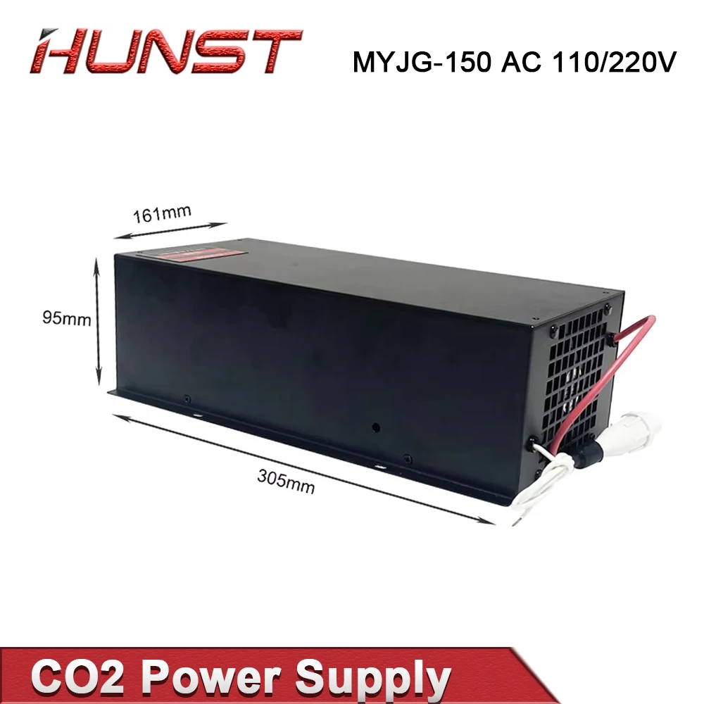 HUNST CO2 Laser Power Supply MYJG-150W Supports 100W/120W/130W /150W CO2 Engraving Machine Laser Tubes.