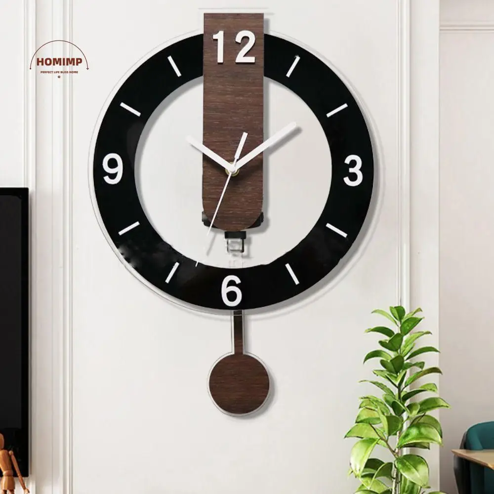 

Decorative Minimalist Hanging Clock Silent Vintage Digital Wall Clock Acrylic Scale Clock School