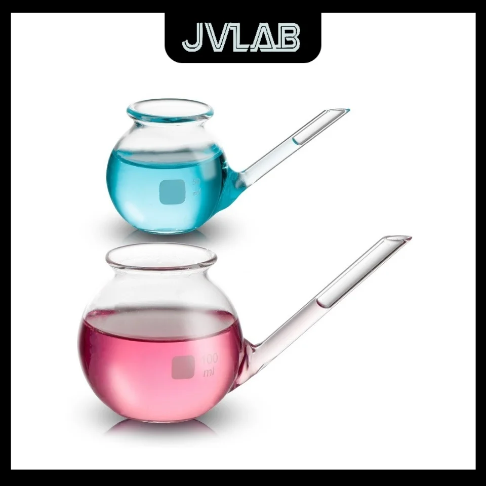 

Weighing Pot Sample Long Spout Flat Bottomed E-Type Pot 50/100ml High Temperature Resistant Acid Alkali Resistant Boro3.3 JVLAB