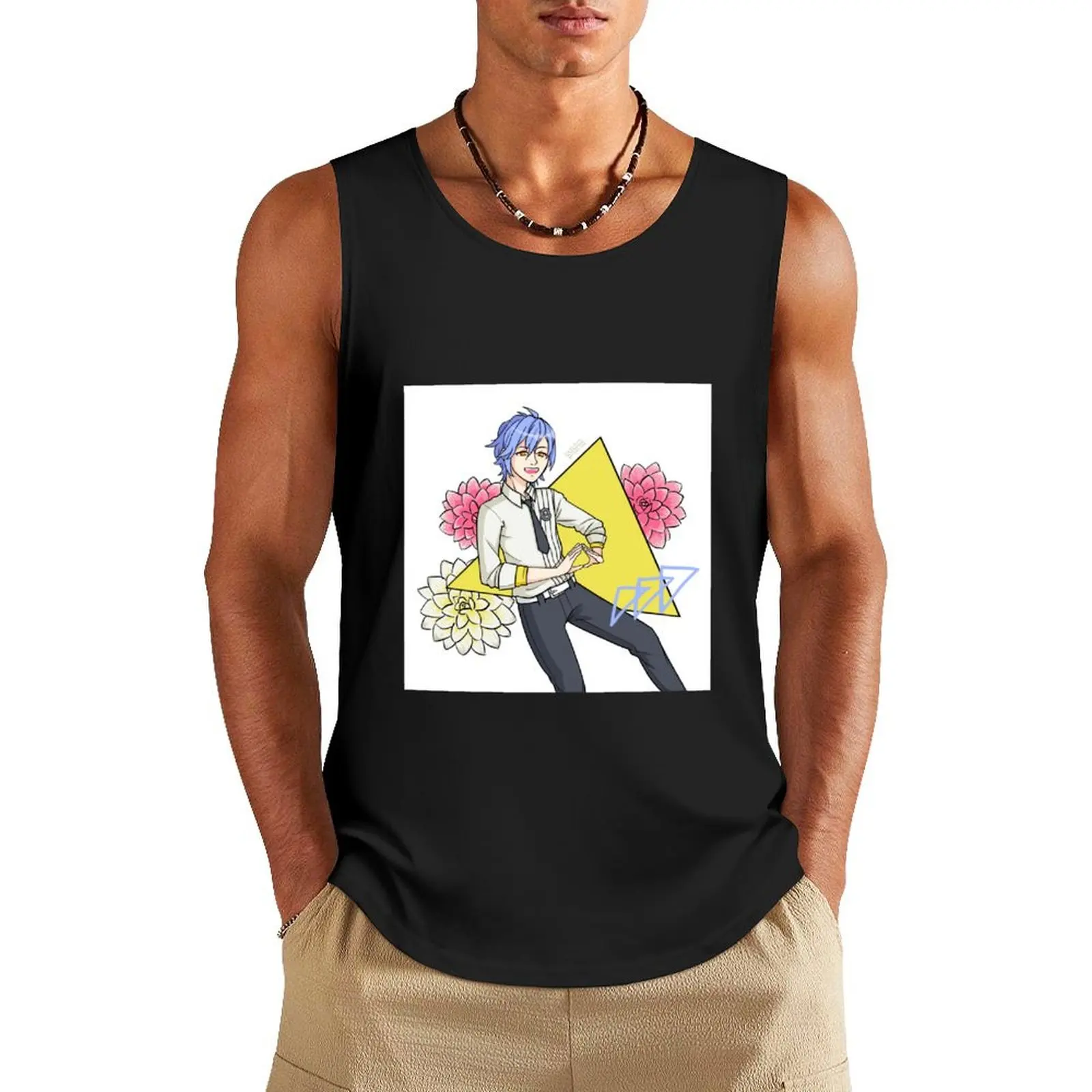 

A3! Act! Addict! Actors! Misumi Tank Top Short sleeve cotton t-shirts man gym shirt man cool things