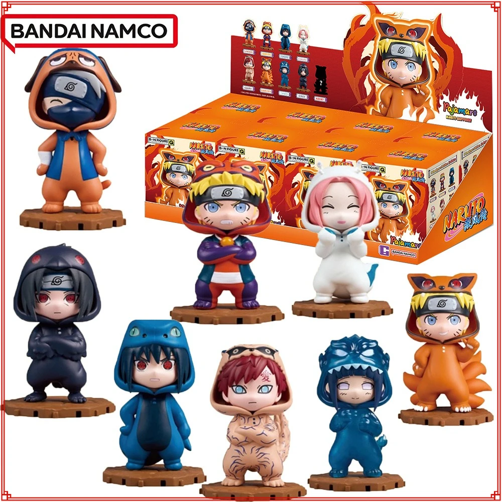 

BANDAI Genuine Naruto Shippuden Pajamars Series Blind Box Cute and Practical Unique Designs Model Toys Fun Decorative Kids Gifts