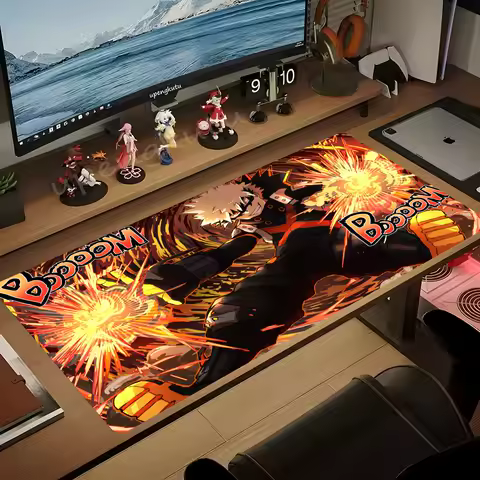 Katsuki Bakugo Anime My Hero Academia Mousepad Large Gaming Mouse Pad LockEdge Thickened Computer Keyboard Table Desk Mat