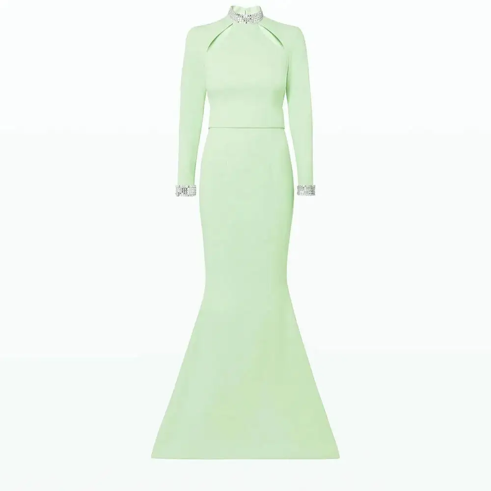 customized Olis NEW Evening Dress Floor Length Luxury Birthday Full Sleeves Summer Elegant Wedding Party Gowns For Women