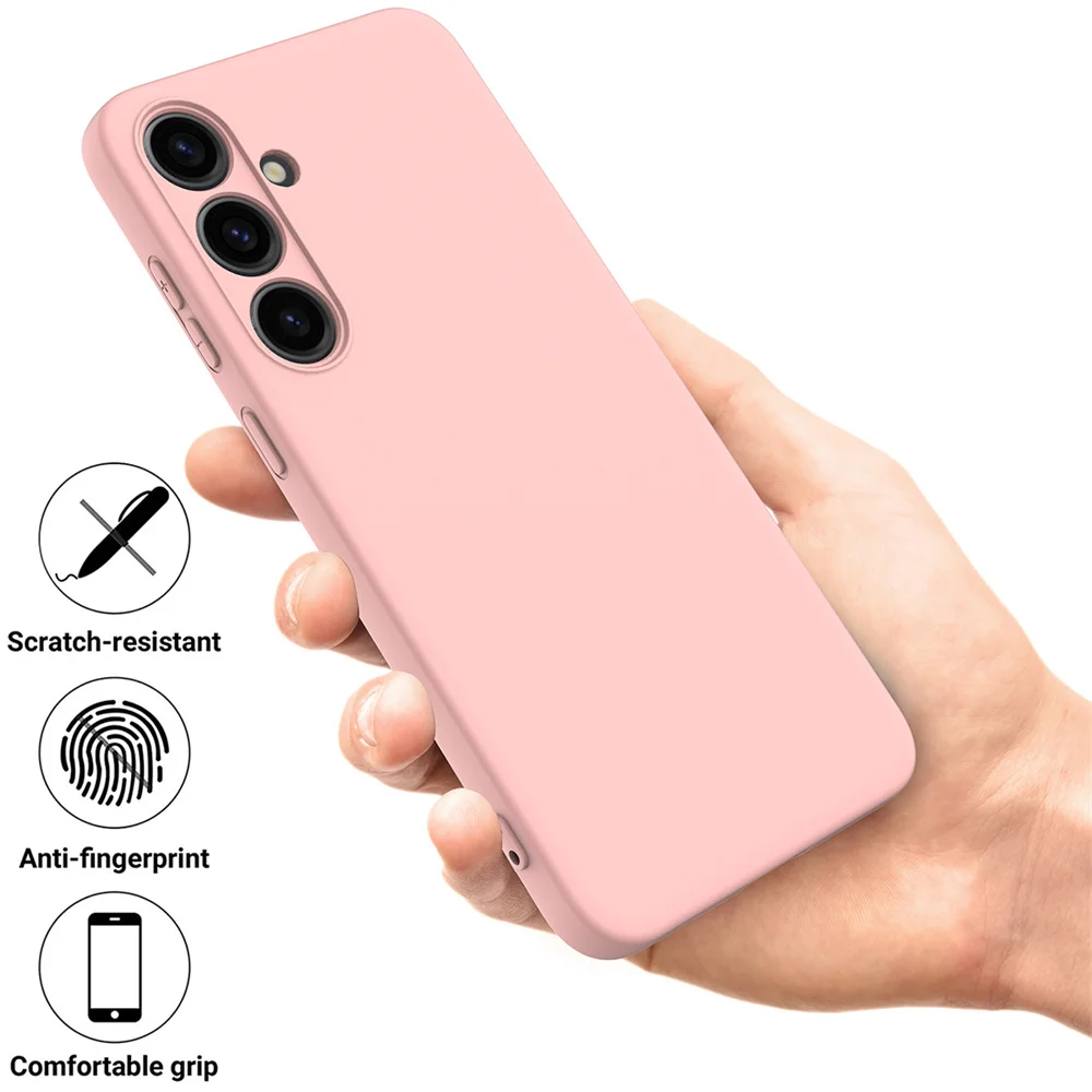 Original Stoßfest Telefon Zurück Abdeckung Für Samsung S25Ultra Fall Weiche Flüssigkeit Silikon Für Galaxy S20 S21 S22 S23 S24 FE Plus Ultra
