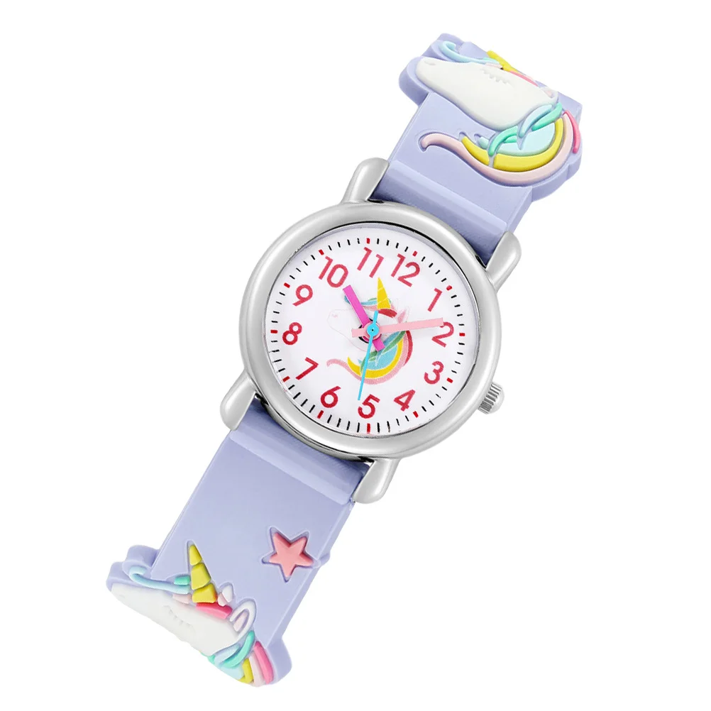 ساعة يونيكورن اللطيفة، ساعة يد كرتونية رقيقة لحفلات المهرجانات، هدية ناعمة ومريحة للاستخدام اليومي #6