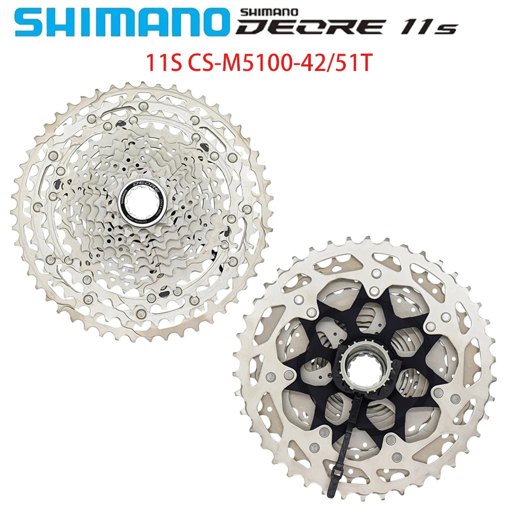 Shimano Deore CS M5100 11 Speed Cycling Cassette Sprocke Freewheel for Mountain Bike MTB CS-M5100 11-51T 11S 42T Bicycle 11V