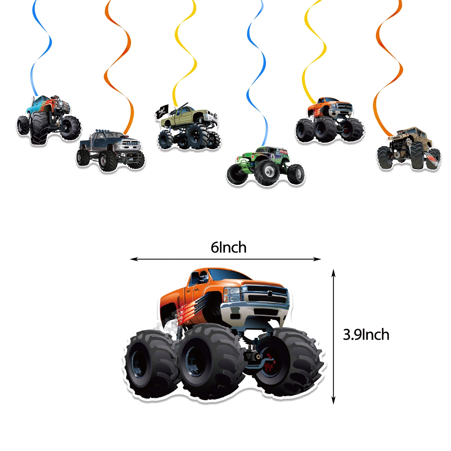 Blaze Monster Truck Auto Feestartikelen Cake Topper Gelukkige Verjaardag Super Vrachtwagens Auto Party Decoratie Suv Racer Jongens Speelgoed