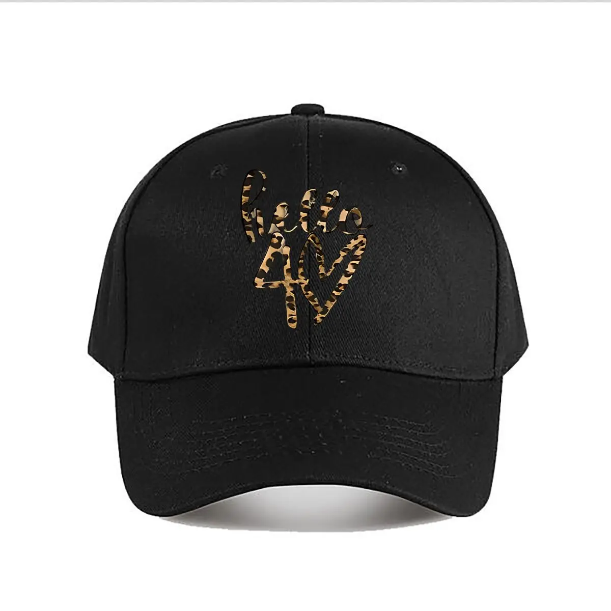Hello 40 Leopard Print Birthday Decor Baseball Cap Fashion Men Sunhat Women's Outdoor Sports Snapback Cap