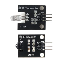 IR Infrared Transmitter Receiver Module Kit for Arduino 38KHz 10M Range 5V Learn Remote Control Signals Smart Home RC Car