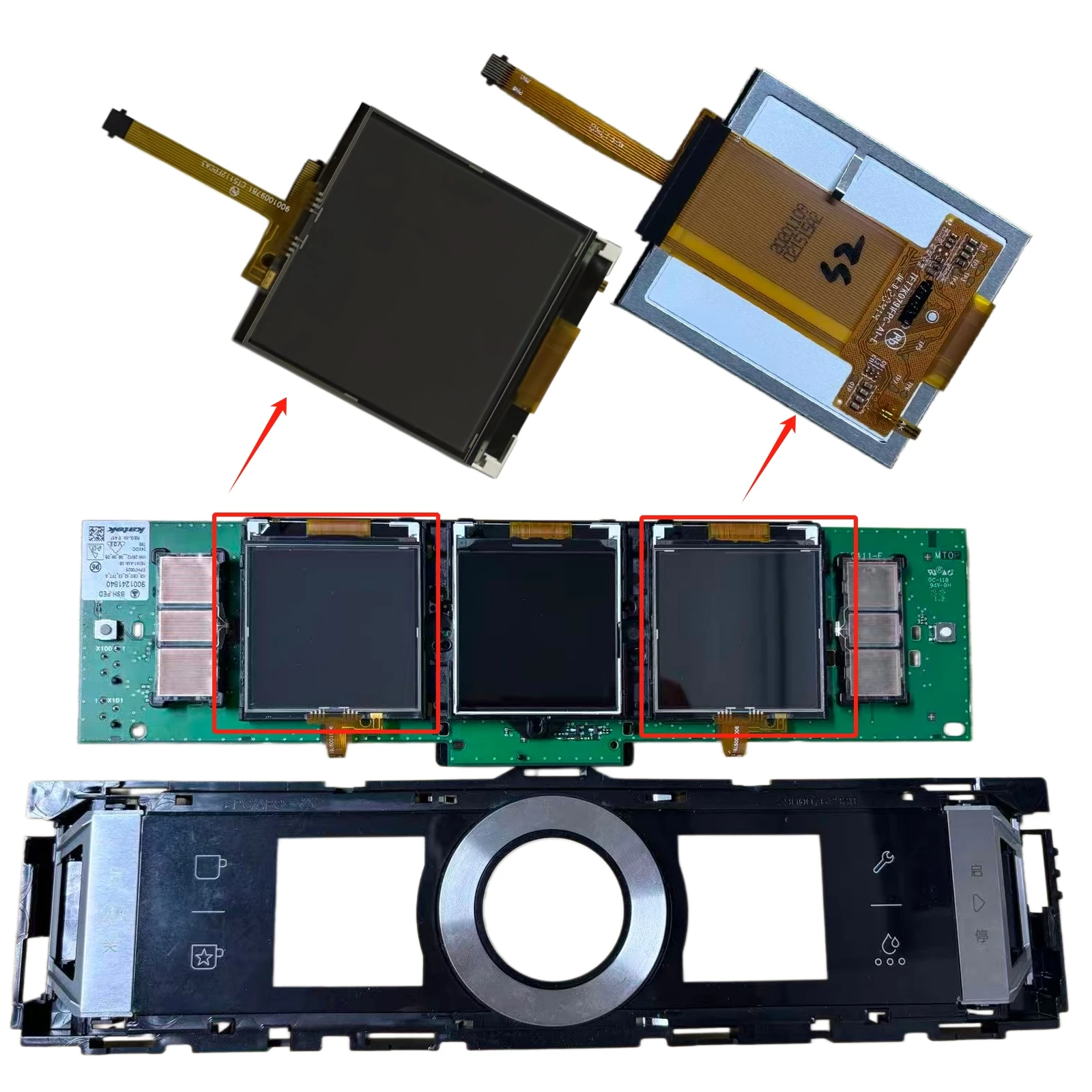 Original LCD Display Touch Screen Digitizer For Bosch Oven Coffee Maker CTL636EB1 HBG656ES6 HSG636XS6 Replacement Repair Part