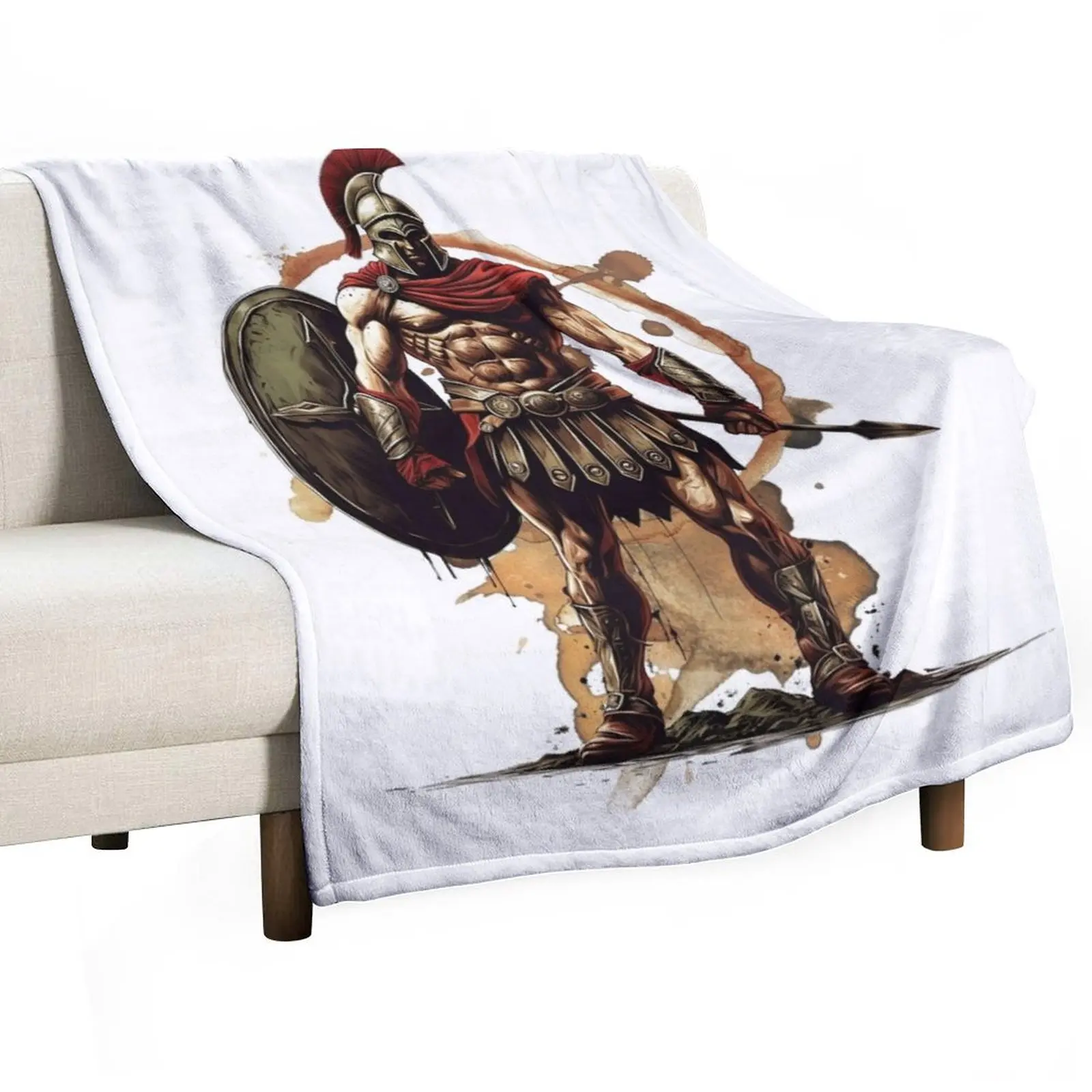 

Spartan Warrior Throw Blanket for babies Cute Soft Plaid Blankets