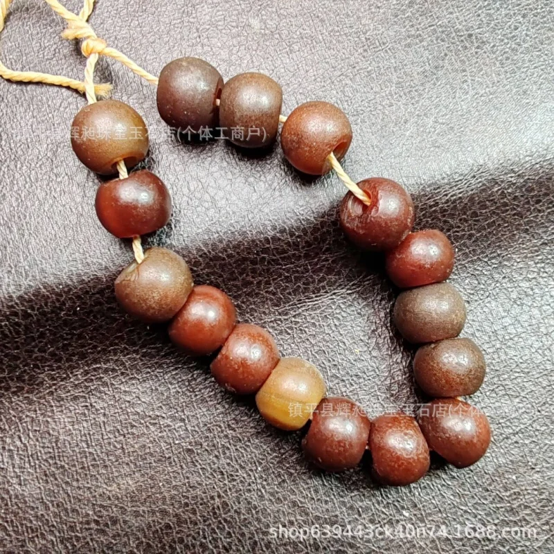 Antique miscellaneous items, cultural artifacts, hand-beaded bracelets, old-style abacus beads, old patina, old agate bracelets,