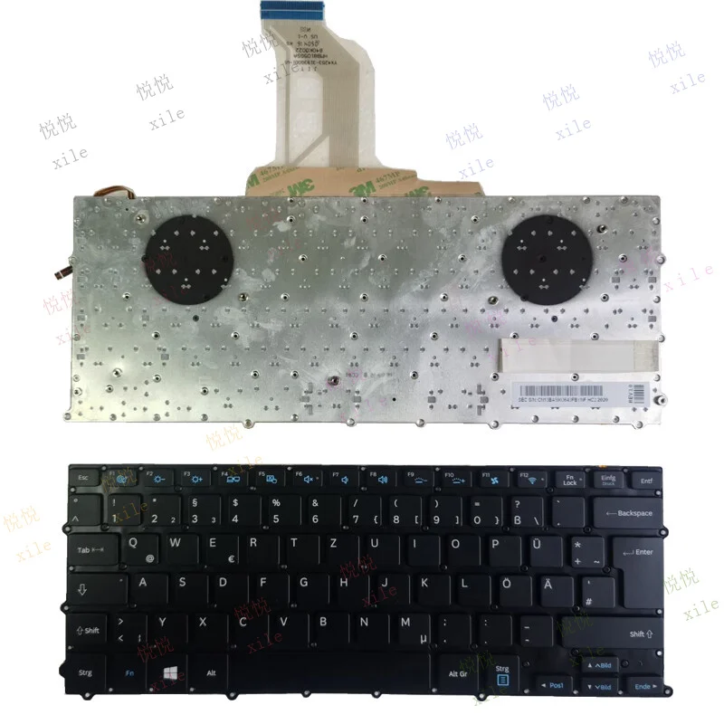 L+ For Samsung NP900X3B NP900X3C NP900X3D 900X3G Keyboard Backlit German Keyboard