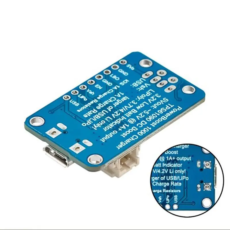 A33T-Portable Charging Solution 2465 Spot Rechargeable Module 5V Lipo USB Boost 1A Powerboost 1000 5Pcs