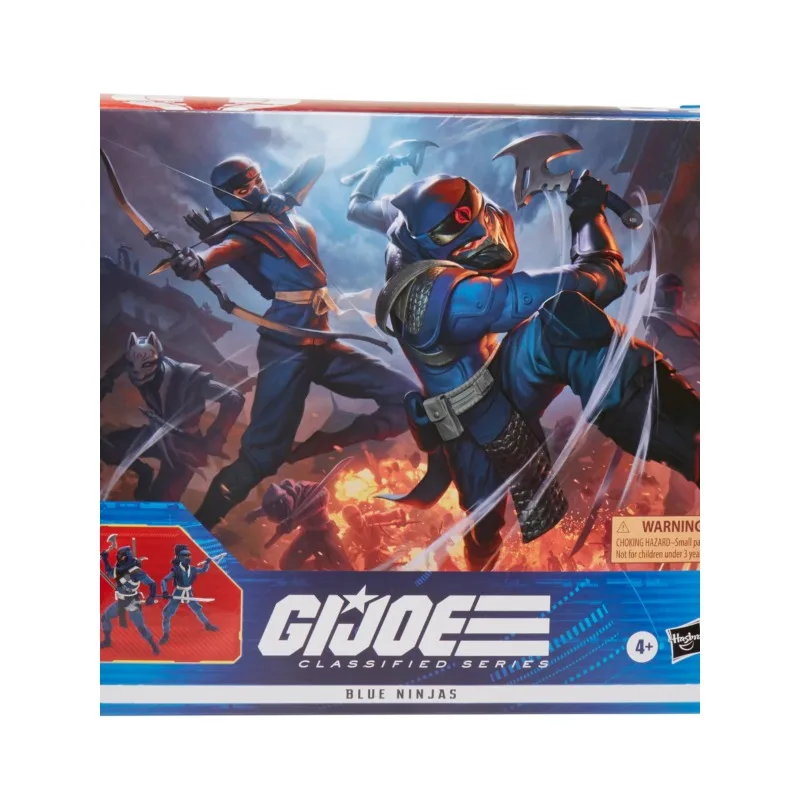 

Hasbro G.I.Joe Special Forces Top Secret Series Blue Ninja Twin BLUE NINJAS 6-inch Moving Doll Figures Model Toy Gift