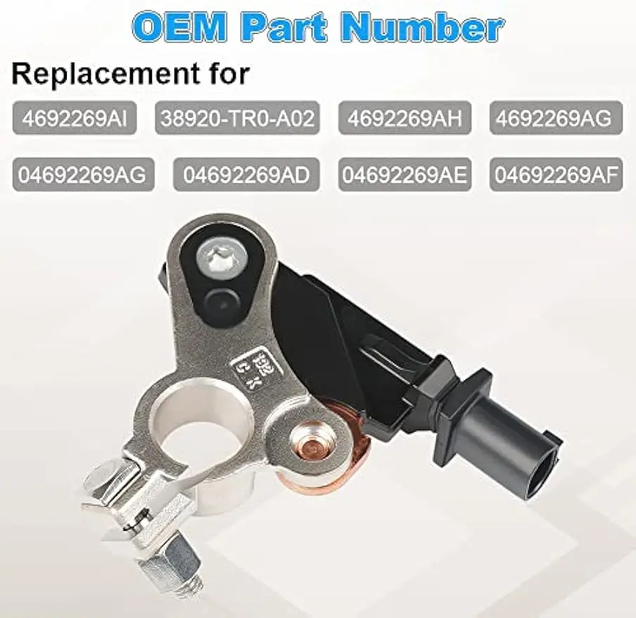 Battery Current Sensor Temperature Sensor Compatible with Dodge Fiat Honda Civic/CR-V 2.4L Replacement for 4692269AI