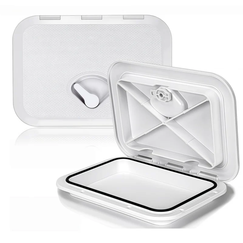 Boat Accessories Marine Deck Access Hatch Cover ABS Inspection Hatch Storage Box Cover for Boat Yacht RV Marine Hardware White