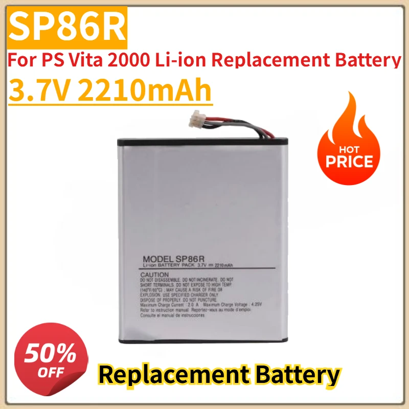

High Quality New SP86R 3.7V 2210mAh For PS Vita 2000 Li-ion Replacement Battery