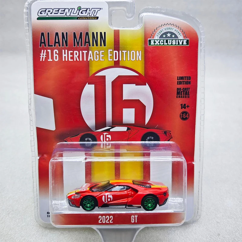 

Greenlight 1:64 GT- Alan Mann 16 Legacy Edition Series Alloy Diecast Casting Model Children Toys Collect Ornaments