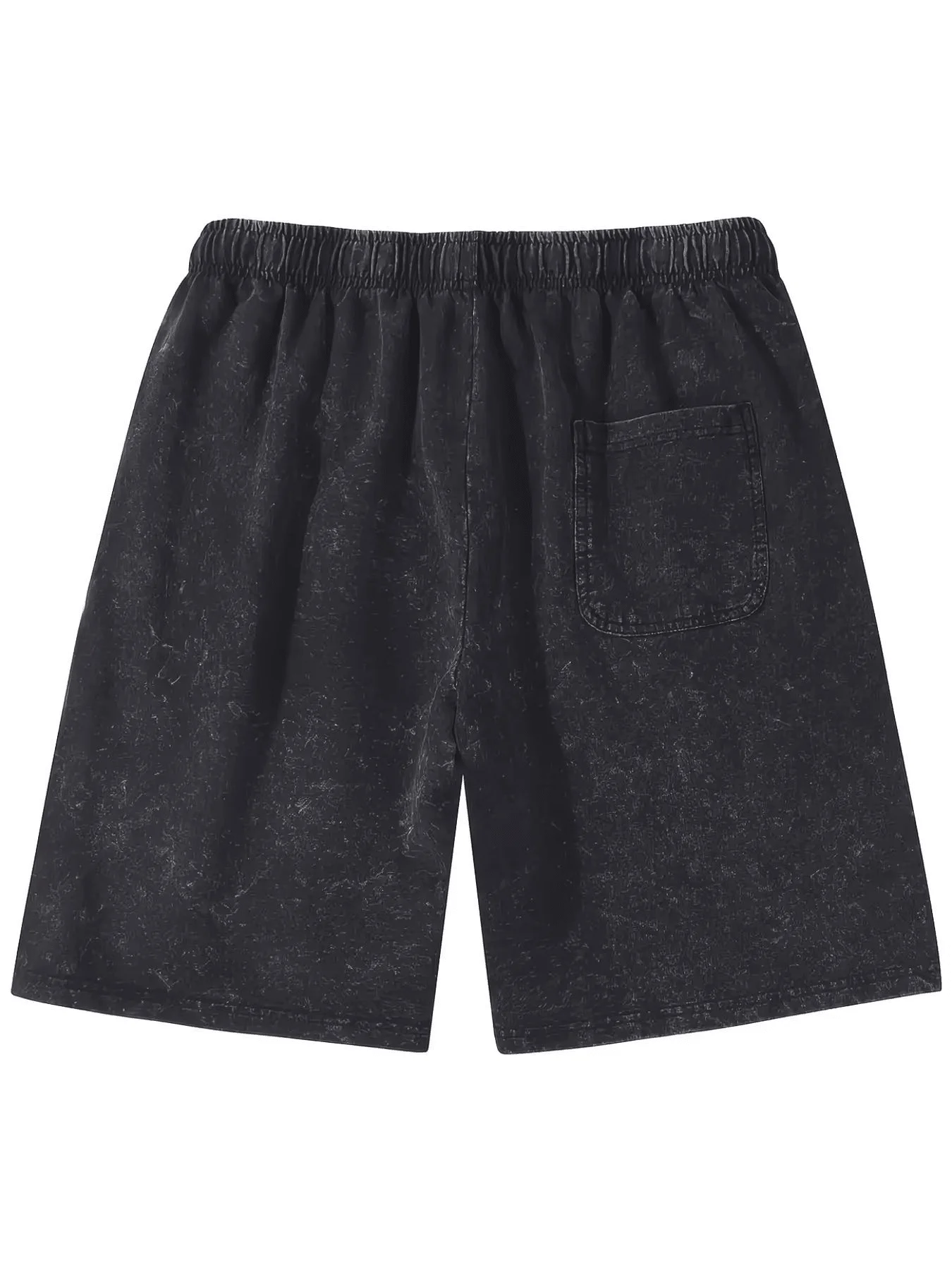 

290g Washable Cotton Shorts For Men, Casual Elastic Waist Shorts With Pocket