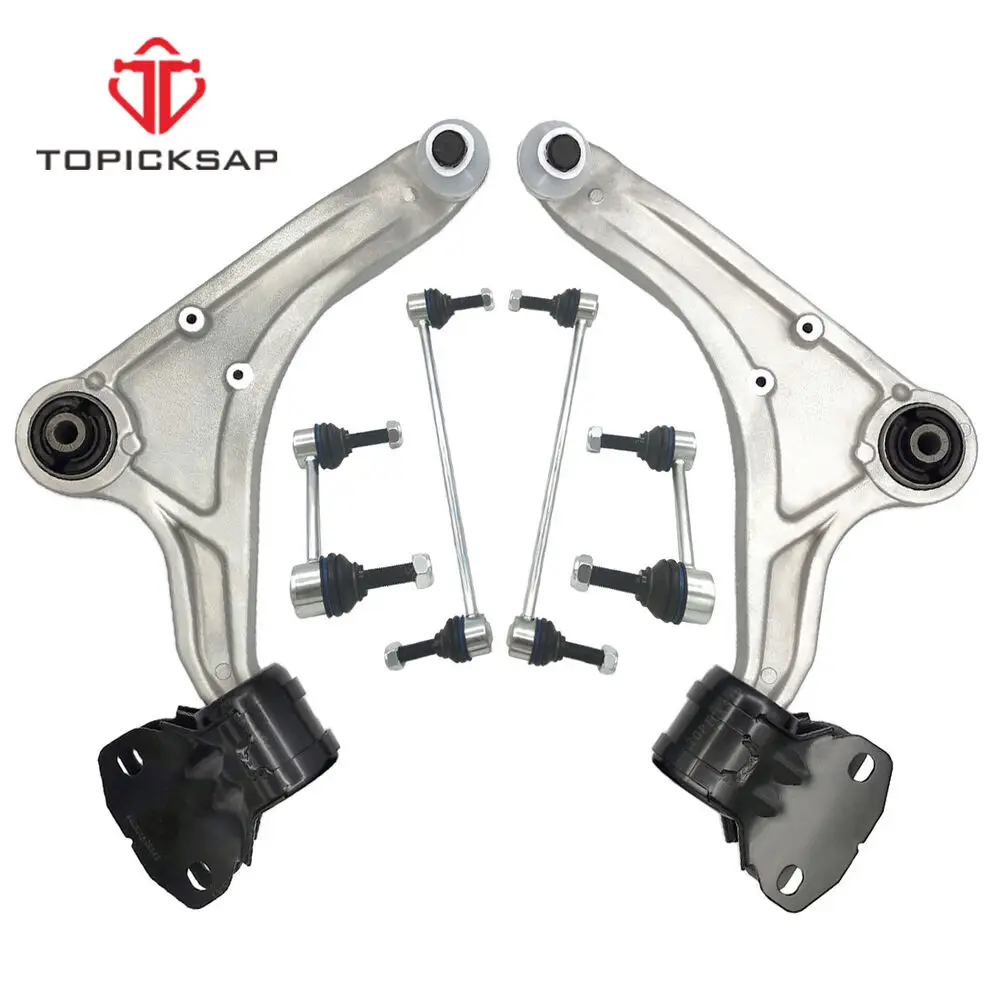 TOPICKSAP Front Lower Control Arm Ball Joint Assembly Sway Bar 6pcs Kits for Ford Fusion Lincoln MKZ 2013 2014 2015 2016