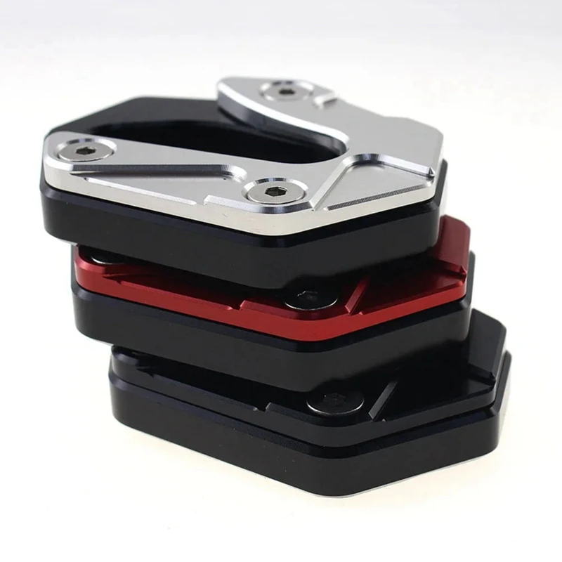 Motorcycle Kickstand Extension Plate Foot Side Stand Enlarge Pad for Augusta TV800 800SCS(Black) image 4