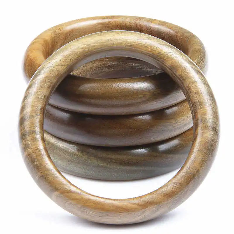 Natural Green Sandalwood Bangle Natural Wooden Healthy Fragrant Sandal Bangles for Lady BB-483