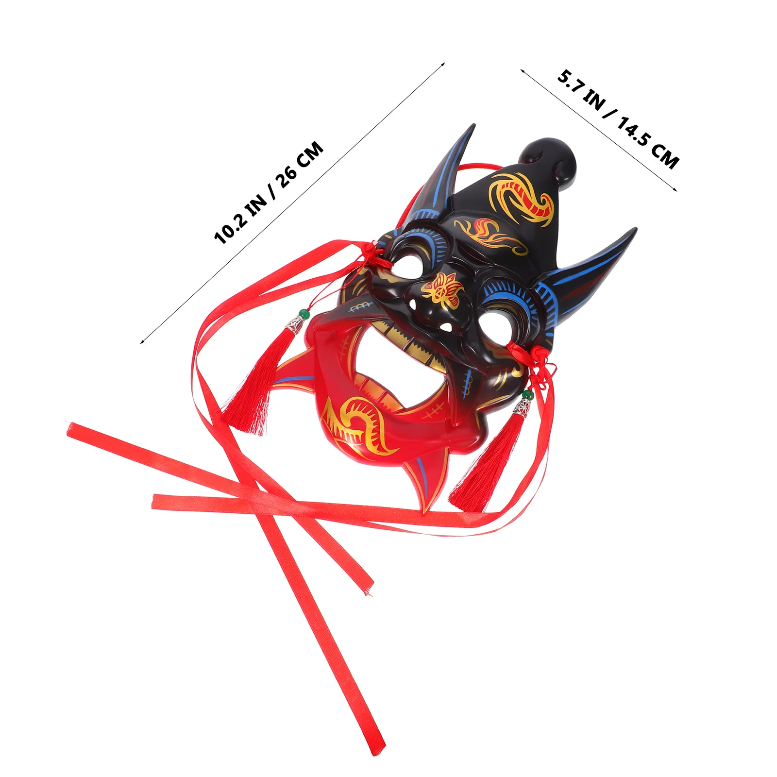 Intricate Handpainted Full Facial Mask Traditional Craftsmanship Lightweight Comfort Masquerade Parties Theater Performances