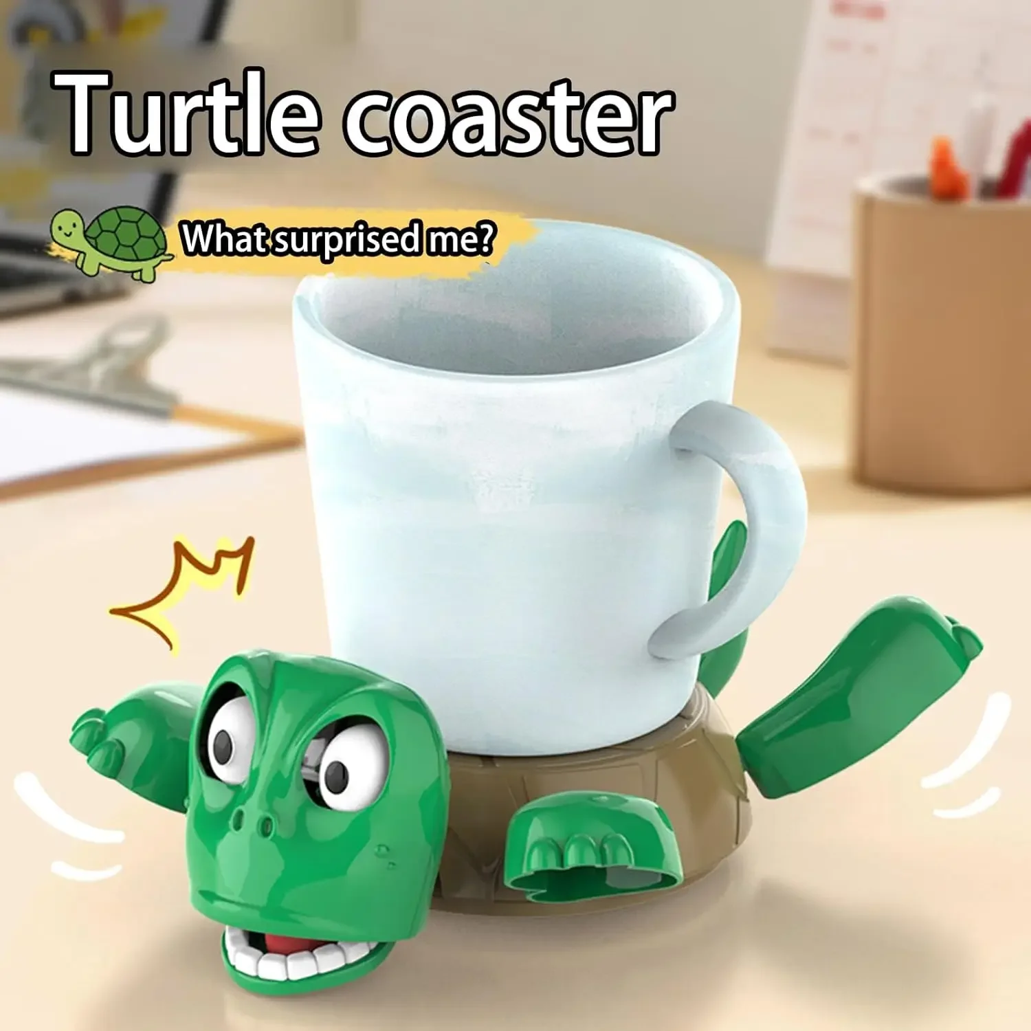 Funny Turtle Shape Insulation Mat Kettle Tea Coaster Creative Wacky Decompression Desktop Tableware Anti-scald Table Ornaments