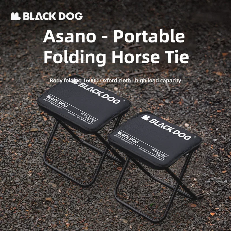 Blackdog Outdoor Folding Chair Camping Folding Stool Can Be Stored Bag Stool Portable Travel Fishing Beach BBQ Folding Chair