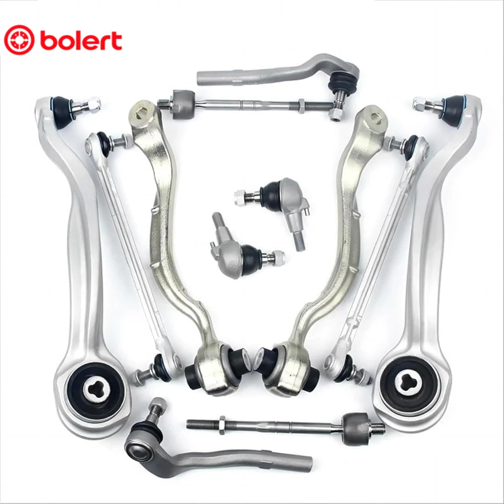 12Pcs Suspension Control Arms Stabilizer Link Tie Rod for Mercedes-Benz W212 E-class E200 E260 E300 2123302711 2123302811