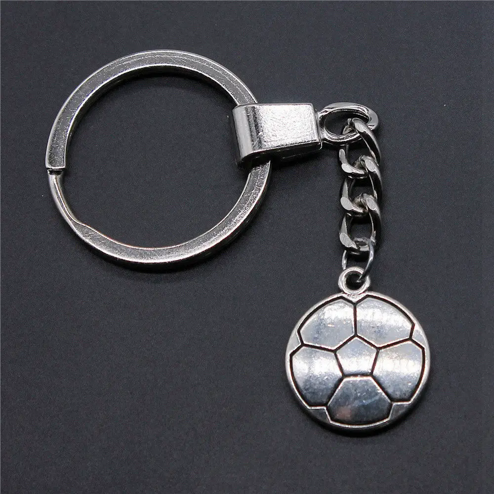 1pcs Soccer Keychain For Phone Nail Charms Supplies For Jewelry Handmade Ring Size 30mm