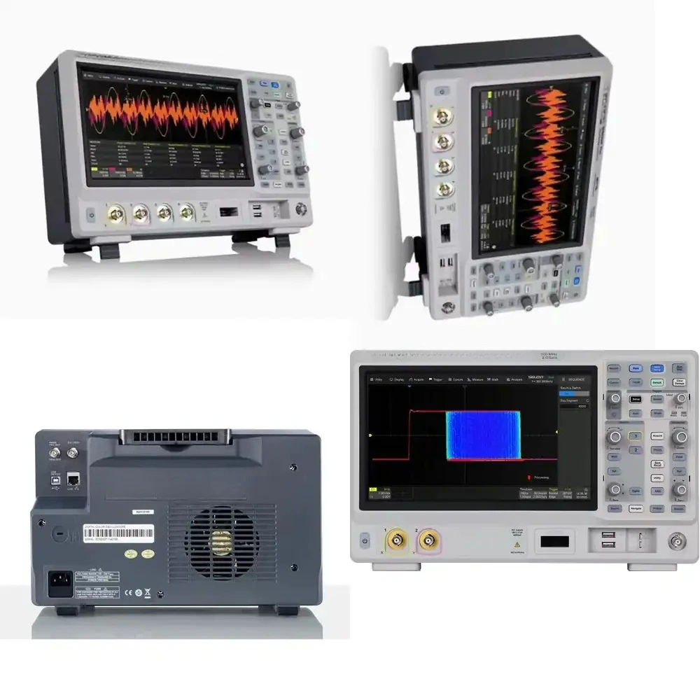 

Цифровой осциллограф с 4 каналами и частотой 100 МГц SDS2104X Plus, 10-битный, с высоким разрешением
