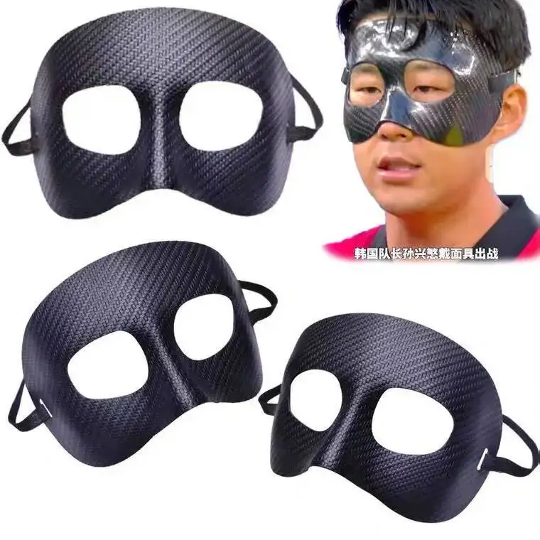 

Halloween Son Heung Min Masks plastics Mask For Half face Fashion Mask Halloween Cosplay Prop Mask