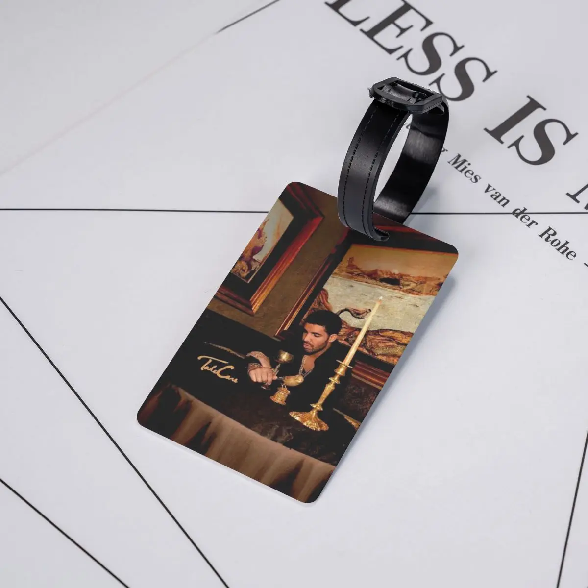 

Hip Hop Rapper Drake Take Care Album Luggage Tags Suitcase Accessories Travel Baggage Boarding Tag Label Holder ID Name Address