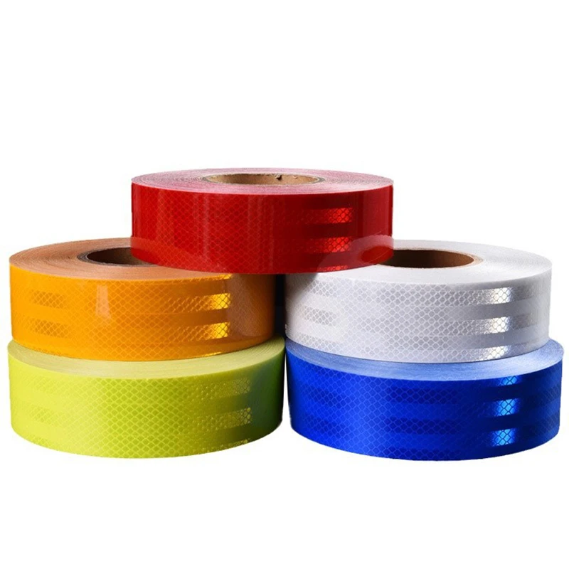 10M Reflective Tape Warning Light Reflector Protective Sticker Reflective Film Car Reflective Safety Strip Stickers Fluorescent