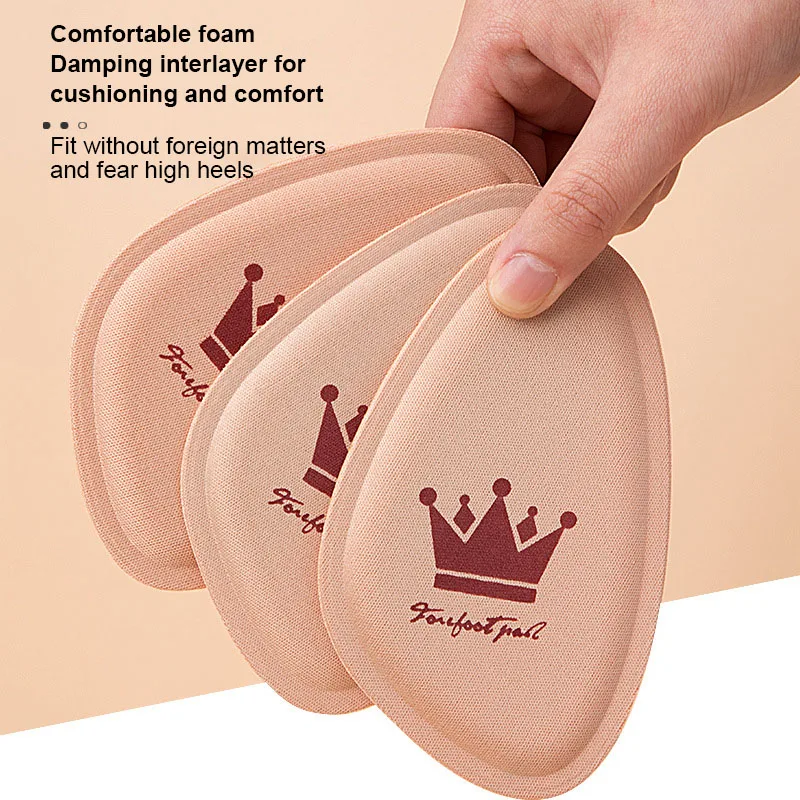 High Heels Half Pads Half Size Insoles Forefoot Pad Relief Insert Anti-pain Non-slip Breathable Sweat Absorbing Soft for Women