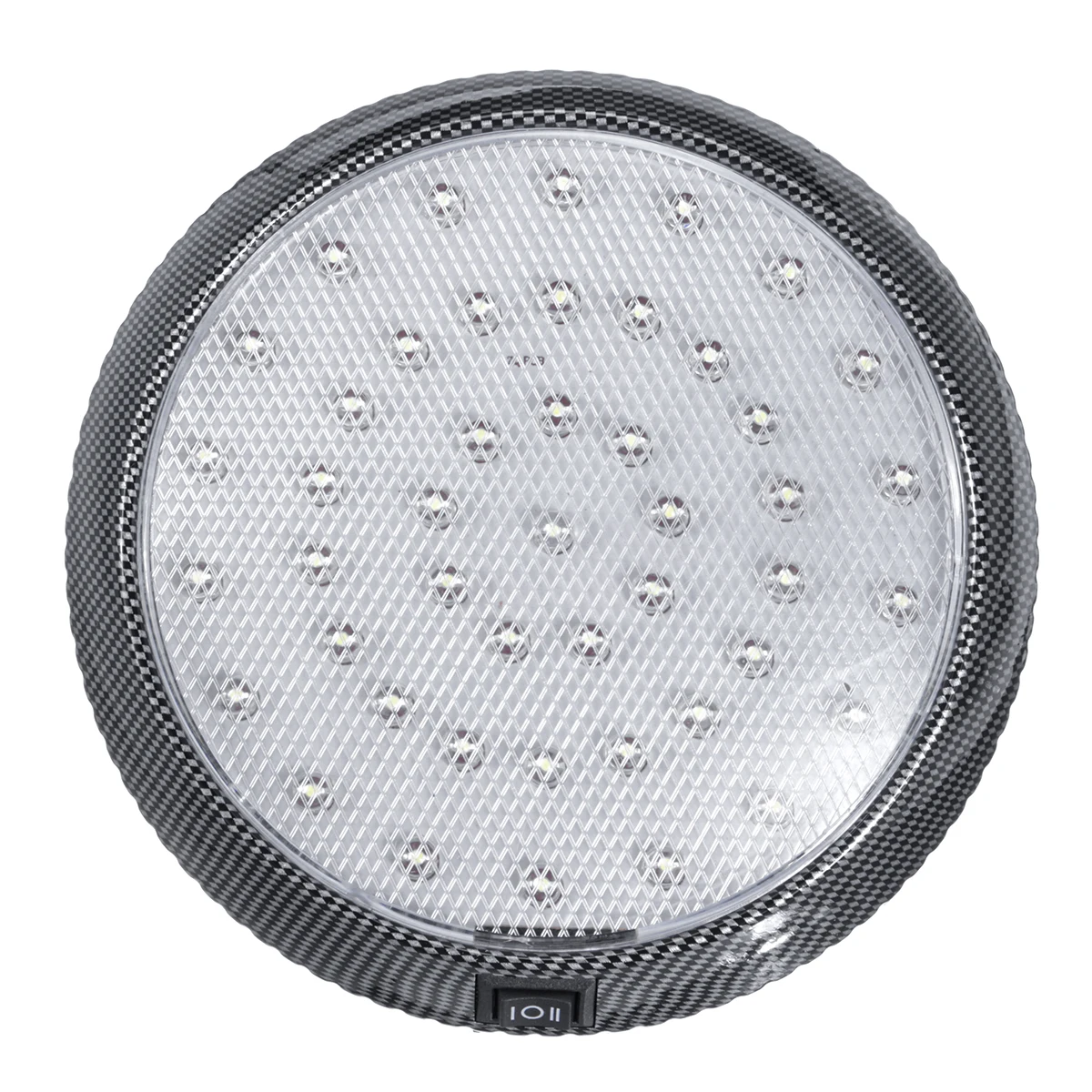 12V 46 LED coche redondo techo techo techo luz Interior lámpara interruptor de encendido/apagado para Camper Van caravana autocaravana barco RV 1 Uds