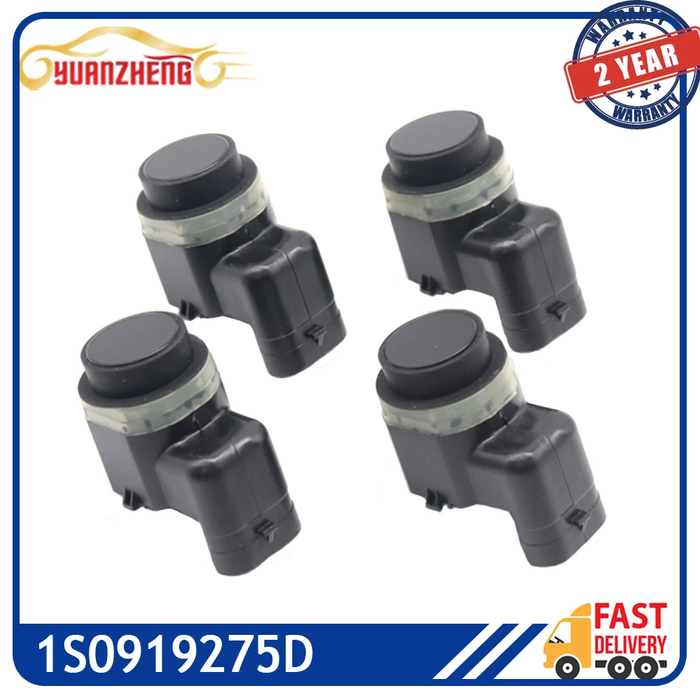 4pcs Ultrasonic PDC Assist Radar Parking Sensor Backup 1S0919275D For Audi A1 A3 A4 A5 A6 A7 A8 Q3 Q5 Q7 R8 For Skoda 1S0919275A