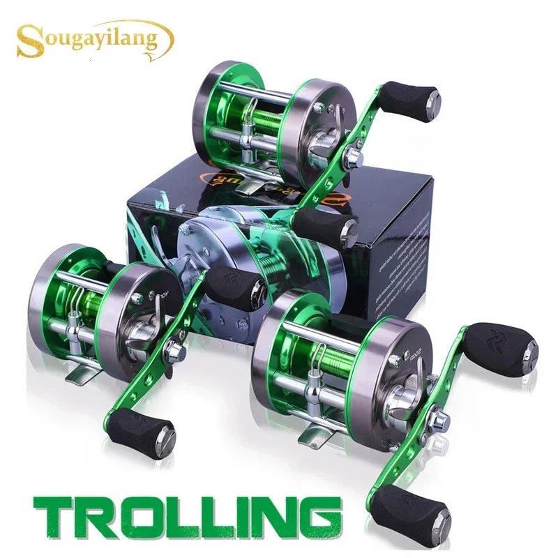 Sougayilang Fishing Slow Jigging Reel Saltwater High Speed 5.3:1 Trolling Boat Fishing Reel Jigging Sea Left/Right Hand Pesca