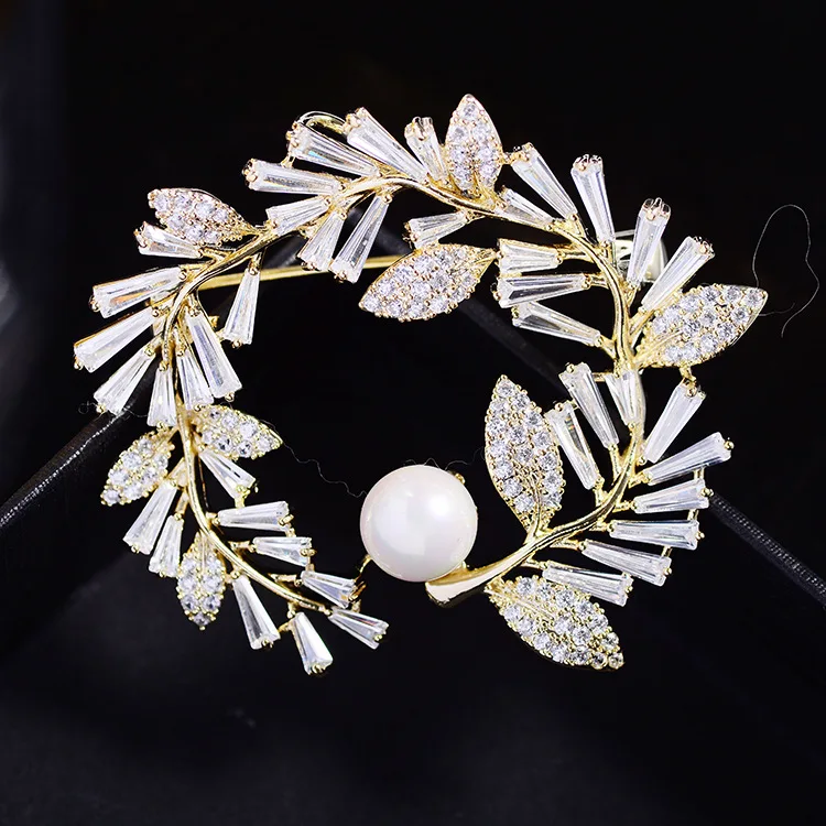Lucky 6mm Bracelet Hand String New Micro-Inlaid Zircon Tulip Brooch Women's Fashionable Elegant Clothing Accessories Women's Ins